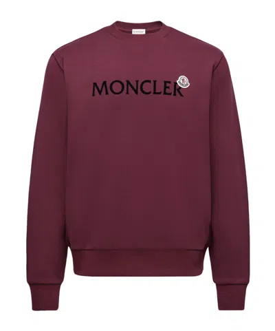 MONCLER MONCLER LOGO PATCH CREWNECK SWEATSHIRT