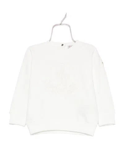 Moncler Long Sleeve Sweatshirt In White