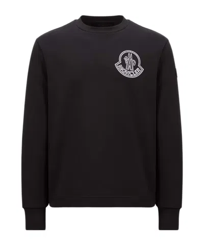 MONCLER MONCLER LOGO PRINTED CREWNECK SWEATSHIRT