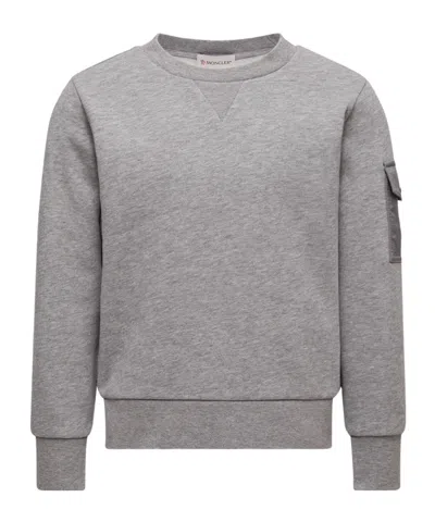 Moncler Long Sleeve Sweatshirt In Gray