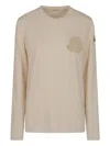 Moncler Long-sleeved T-shirt In Brown