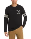 Moncler Long Sleeve Varsity Tee In Black