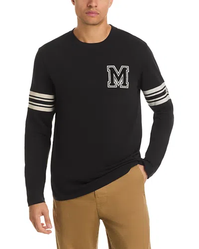 Moncler Long Sleeve Varsity Tee In Black
