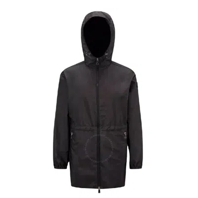 Moncler Long Sleeve Zip-up Jacket In Black