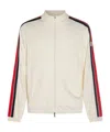 Moncler Long Sleeve Zip-up Sweatshirt In White