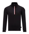 Moncler Long-sleeved Bottomed Shirt In Black