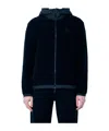 Moncler Long-sleeved Cardigan In Black