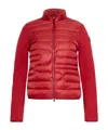 Moncler Long-sleeved Cardigan In Red