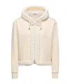 Moncler Long-sleeved Cardigan In White