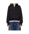 Moncler Long-sleeved Casual Jacket In Black
