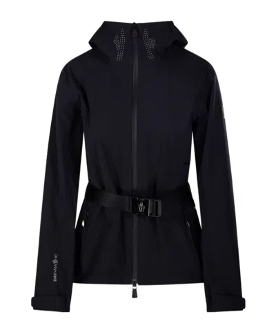 Moncler Long-sleeved Casual Jacket In Black