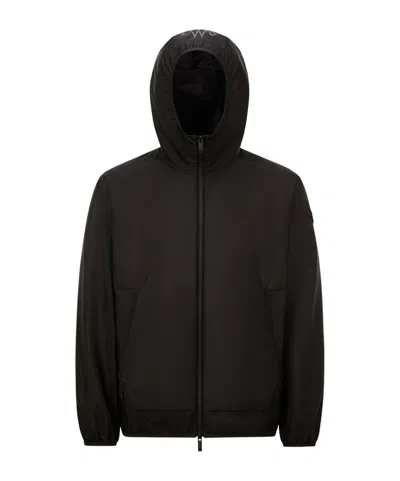 MONCLER MONCLER LOGO DETAILED ZIP-UP JACKET