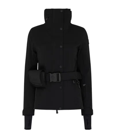 Moncler Long-sleeved Casual Jacket In Black