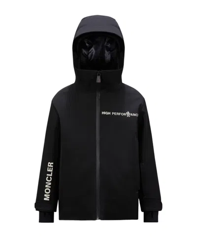 Moncler Long-sleeved Casual Jacket In Black