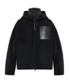Moncler Long-sleeved Casual Jacket In Black