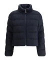 Moncler Thoiry Sparkly Down Puffer Jacket In Blue