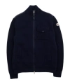 Moncler Long-sleeved Casual Jacket In Blue