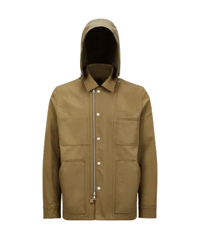 MONCLER MONCLER GUERLEDAN HOODED SHIRT JACKET