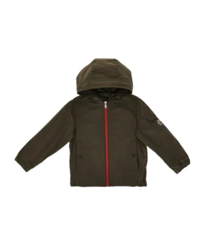 Moncler Long-sleeved Casual Jacket In Green
