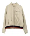 Moncler Long-sleeved Casual Jacket In Neutral