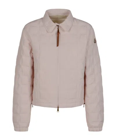Moncler Long-sleeved Casual Jacket In Neutral
