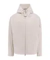 Moncler Long-sleeved Casual Jacket In White