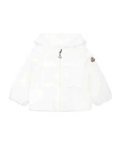 Moncler Kids' Hiti Nylon Rainwear Jacket In White
