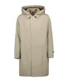 Moncler Miroir Coat In Nude