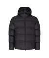 Moncler 'masac Down Jacket With Det In Black