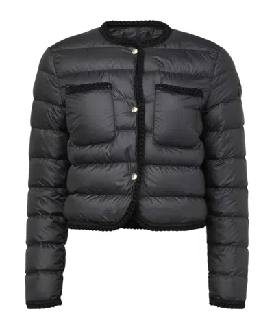 Moncler Laurine Short Down Jacket, Women, Black, Size: 00