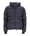 Moncler Elgon Corduroy Down Ski Jacket In Black