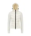 Moncler Quilted Down Front Cardigan In White