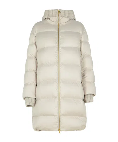 Moncler Long-sleeved Cotton Clothes In Beige