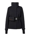 Moncler Long-sleeved Cotton-padded Jacket In Blue