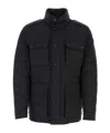 Moncler Munt Hooded Zip-up Down Jacket In Black