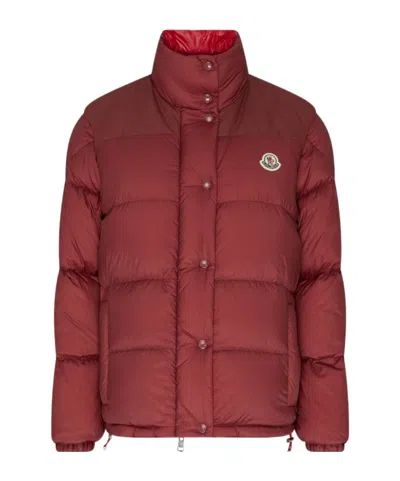 Moncler Long-sleeved Double-sided Cotton Suit In Brown