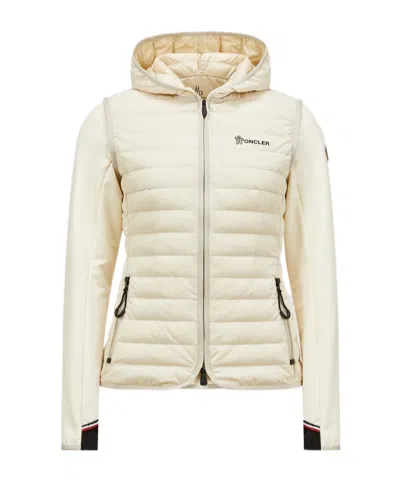 MONCLER PADDED ZIP-UP COTTON HOODIE