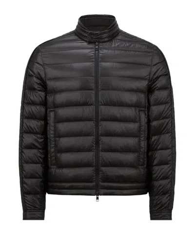 Moncler Long-sleeved Down Jacket In Black