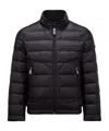 Moncler Long-sleeved Down Jacket In Black