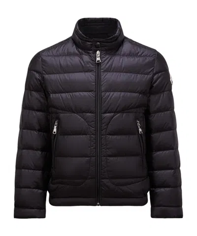 Moncler Long-sleeved Down Jacket In Black