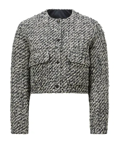 MONCLER MONCLER DUPHIN TWEED DOWN JACKET