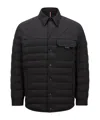 Moncler Iseran Down Shirt Jacket, Men, Black, Size: 4 In Black