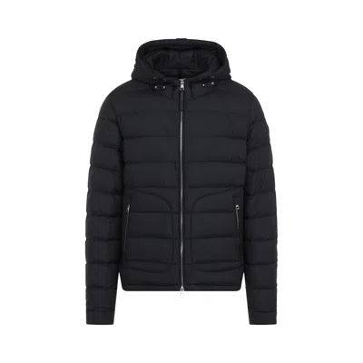 Moncler Long-sleeved Down Jacket In Black