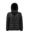 Moncler Bady Hooded Short Down Jacket Black In Black