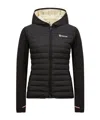 Moncler Long-sleeved Down Jacket In Black