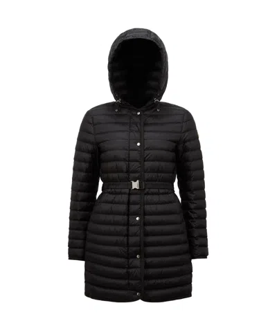 Moncler Long-sleeved Down Jacket In Black