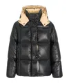 Moncler Long-sleeved Down Jacket In Black