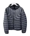 Moncler Long-sleeved Down Jacket In Black