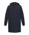 Moncler Larezila Hood Long Parka Jacket In Black