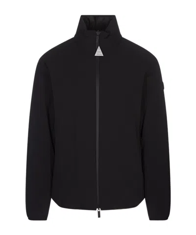 Moncler Long-sleeved Down Jacket In Black